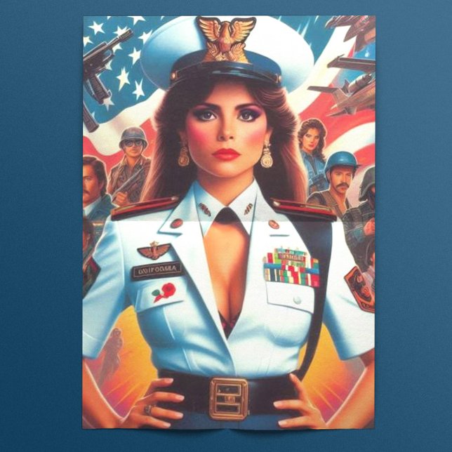 Papel De Seda Mujer militar retro (Subido por el creador)