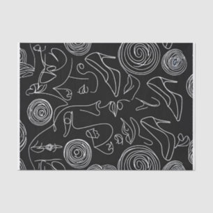 Papel De Seda Mujer moderna abstracta en línea