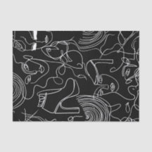 Mujer moderna, línea abstracta