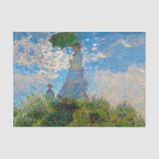 Papel De Seda Mujer Monet Paraguas Impresionismo