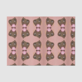 Papel De Seda Mujer negra, afro rosado, batiburrillo rosado