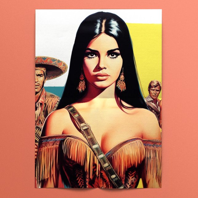 Papel De Seda Mujer occidental vintage (Subido por el creador)