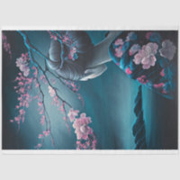 Mujer Oriental Geisha, Chinoiserie, Flor de Cerezo