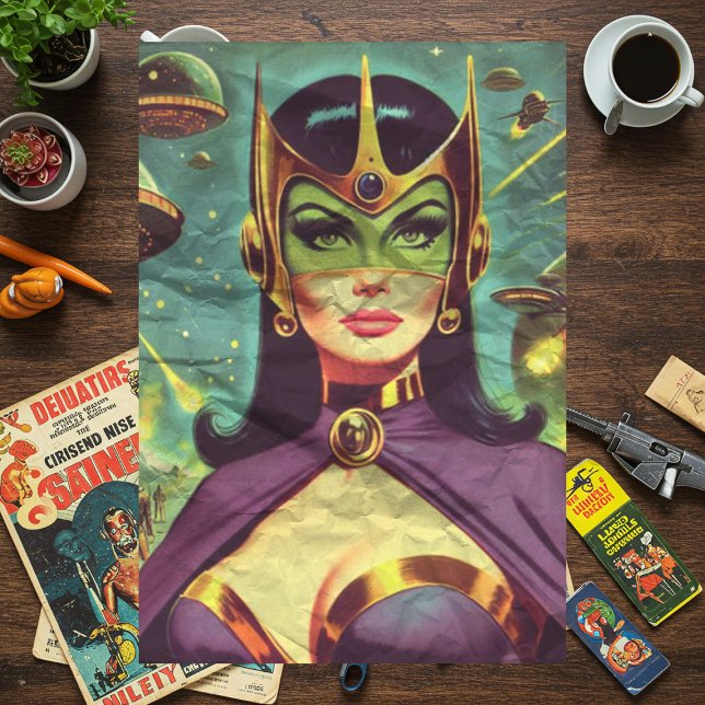 Papel De Seda Mujer Retro Sci-Fi (Subido por el creador)