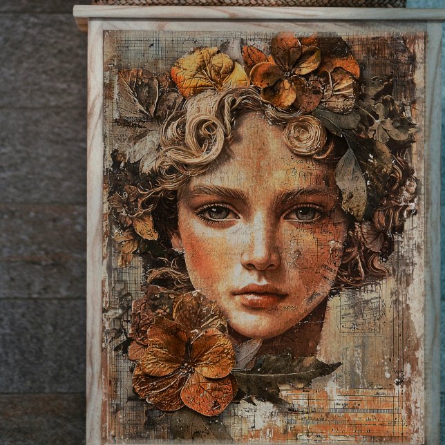 Papel De Seda Mujer Serenamente Serena Decoupage (Subido por el creador)