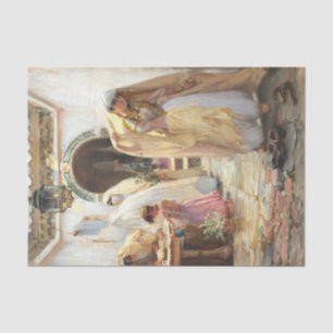 Papel De Seda Mujeres en la fuente por Arthur Bridgman
