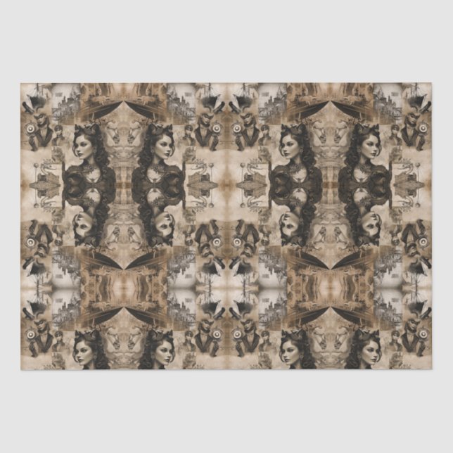 Papel De Seda Mujeres steampunk (Anverso)