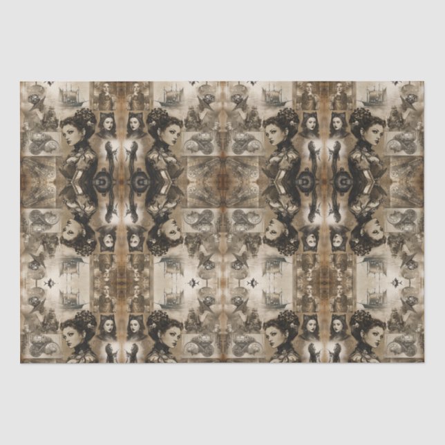 Papel De Seda Mujeres Steampunk (Anverso)