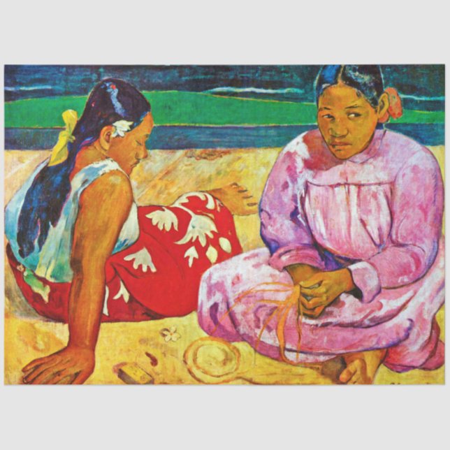 Papel De Seda Mujeres tahitianas, Gauguin (Anverso)