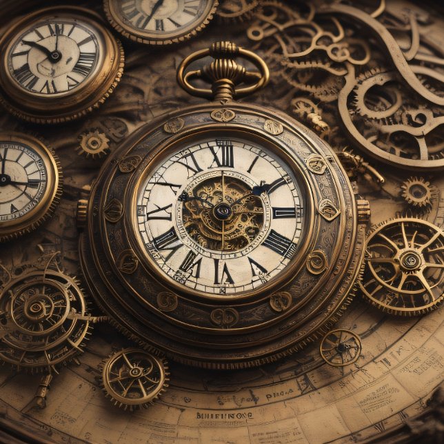 Papel De Seda Multiple Clocks and pocket watches v2 Tissue paper (Subido por el creador)