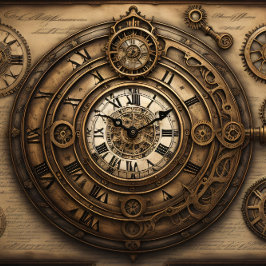 Papel De Seda Multiple Clocks and pocket watches v3 Tissue paper