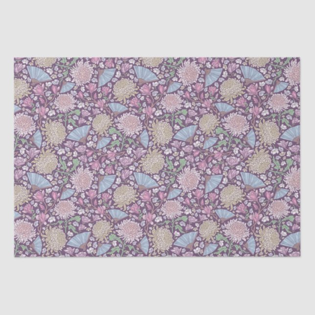 Papel De Seda Mum de jardín de primavera del día de la madre Jap (Anverso)