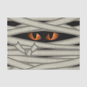 Papel De Seda Mummy Eyes Halloween Naranja ID685