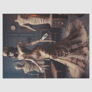 Papel De Seda Mummy Queen Steampunk Victorian Decoupage gótica