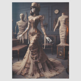 Papel De Seda Mummy Queen Steampunk Victorian Decoupage gótica