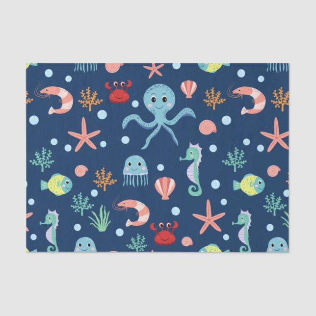 Papel De Seda Mundo del Mar (Anverso)