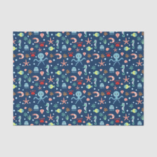 Papel De Seda Mundo Marino
