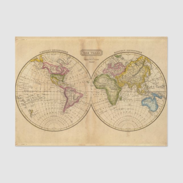Papel De Seda Mundo por Worcester (Anverso)