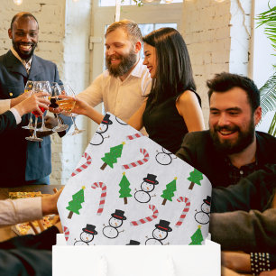 Papel De Seda Muñeco de nieve Caña de caramelo Árbol de Navidad