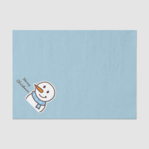 Papel De Seda Muñeco de Nieve de Navidad