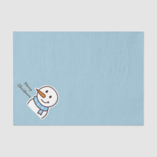 Papel De Seda Muñeco de Nieve de Navidad