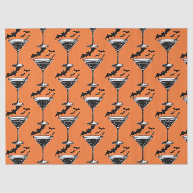 Papel De Seda Murciélagos Martini (Anverso)