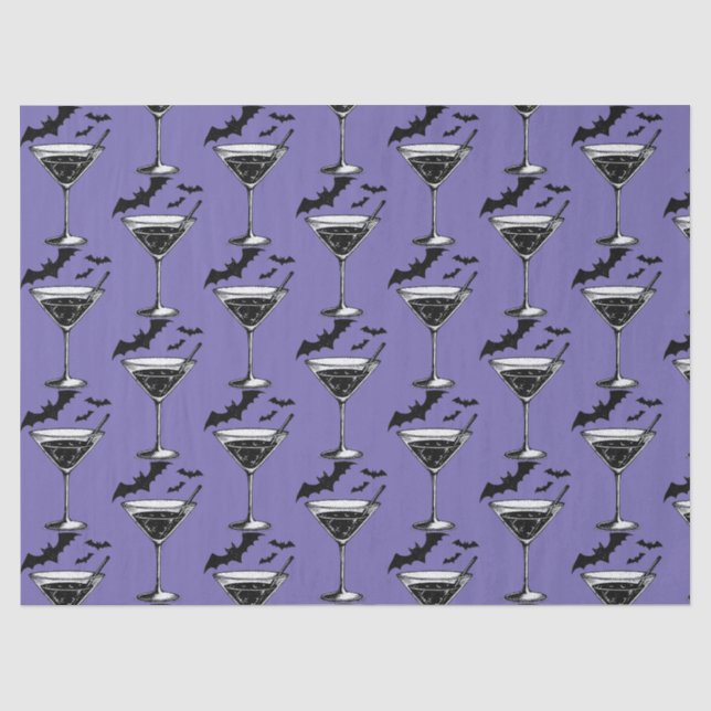 Papel De Seda Murciélagos Martini (Anverso)