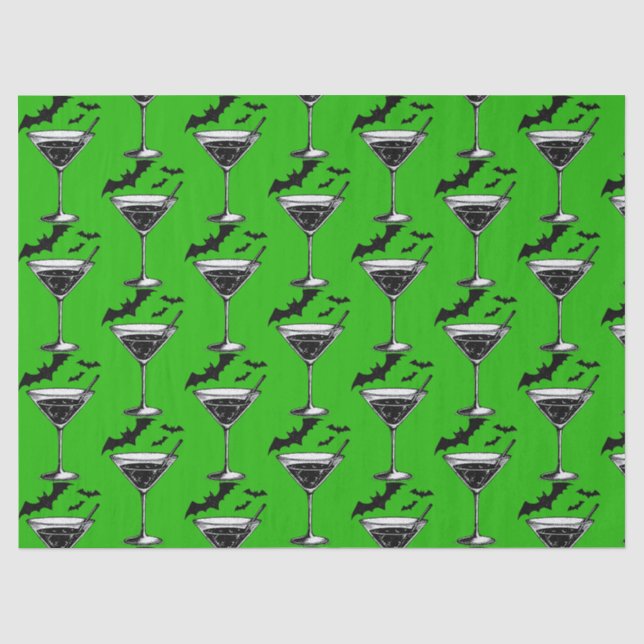 Papel De Seda Murciélagos Martini (Anverso)