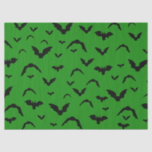 Papel De Seda Murciélagos voladores sobre verde