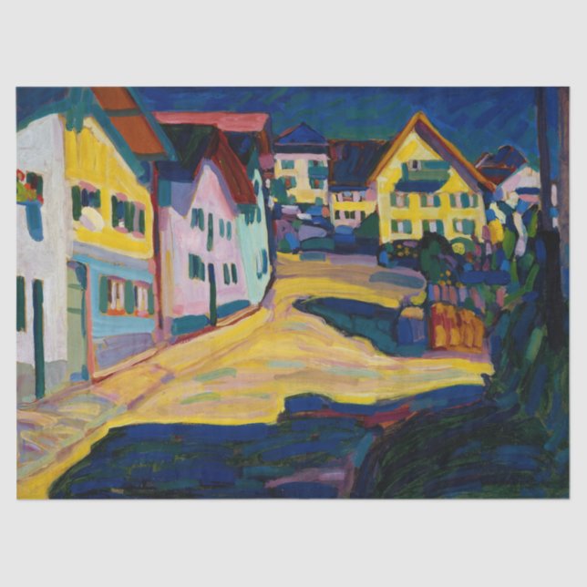 Papel De Seda Murnau Burggrabenstrasse 1 - Wassily Kandinsky (Anverso)