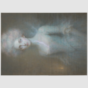 Papel De Seda Musa Etérea – Decoupage de Retrato Fantasmagórico