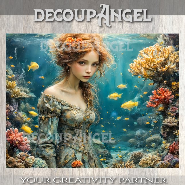 Papel De Seda Musa oceánica - Decoupage - (Subido por el creador)