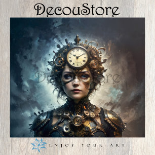 Papel De Seda Musa Steampunk Decoupage