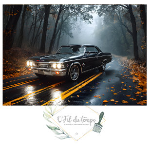 Papel De Seda Muscle Car Paisaje de la ciudad post-apocalíptica
