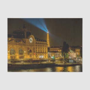 Papel De Seda Museo de Orsay en París por la noche
