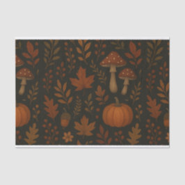 Papel De Seda Mushroom Cottagecore Whimsical Watercolor Forest