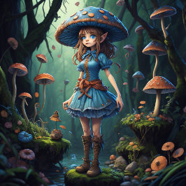 Papel De Seda Mushroom Gypsy woman v4 tissue paper