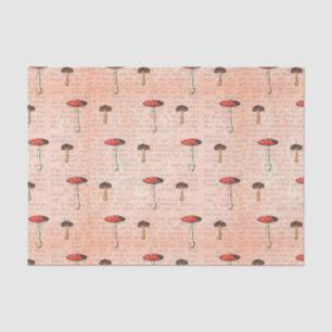 Papel De Seda Mushroom Rubor Pink Wash con guión