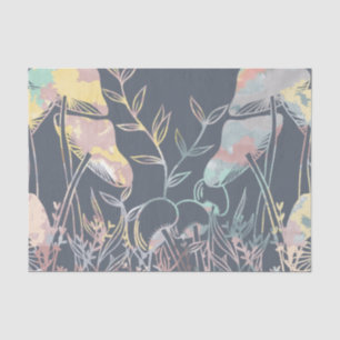 Papel De Seda Mushrooms acuarcolor