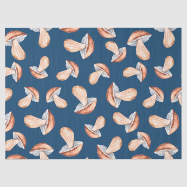 Papel De Seda Mushrooms azules (Anverso)