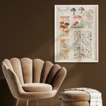 Mushrooms Forest Ephemera Cottagecore Decoupage