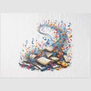 Papel De Seda Music Notes Series Design 4