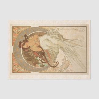 Papel De Seda Música de Alphonse Mucha, Decoupage