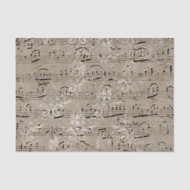 Papel De Seda Música de hojas de cosecha (Anverso)