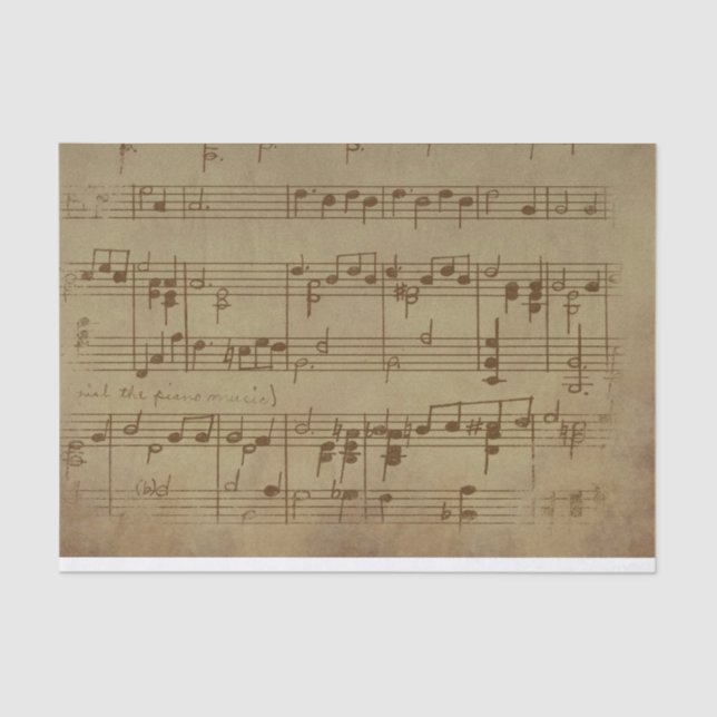 Papel De Seda Música de hojas de cosecha (Anverso)