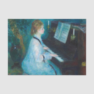 Papel De Seda Música de piano de mujer de Renoir