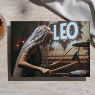 Papel De Seda Música Zodíaco Leo Batería Decoupage 