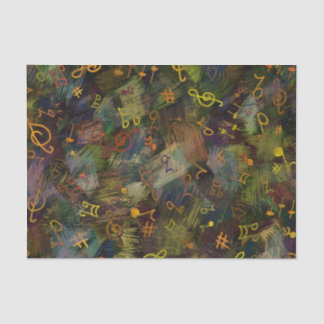 Papel De Seda Musical Notes