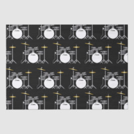 Papel De Seda Músico de la banda de tambor