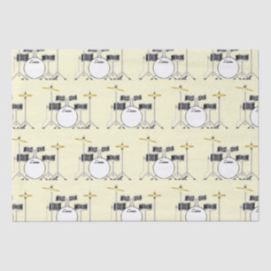 Papel De Seda Músico de la banda de tambor